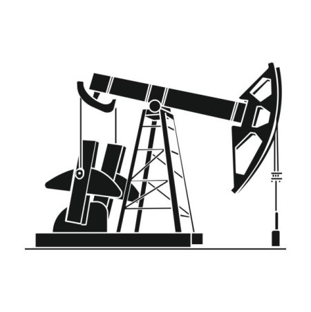 Нефтяная качалка вектор