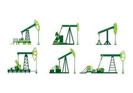 Нефть качалка вектор