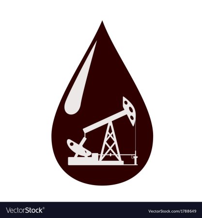 Нефтяная качалка в капле
