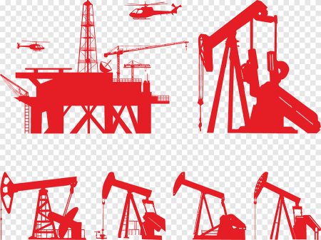 Нефтяная качалка вектор