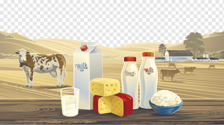 Молочная продукция с коровой