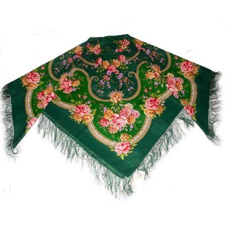 Павлопосадский платок Терем расписной 146 146 см