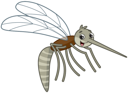 Комар мультяшный