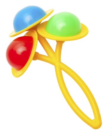 Погремушка на прозрачном фоне