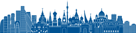 Силуэты зданий Москвы
