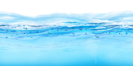 Вода на прозрачном фоне