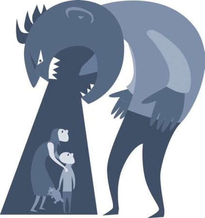 Домашнее насилие рисунок