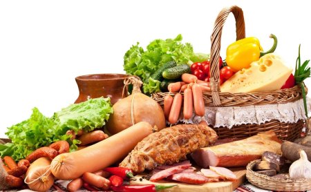 Продукты на прозрачном фоне