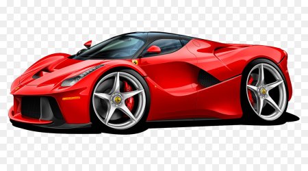 Спортивный автомобиль красный вектор