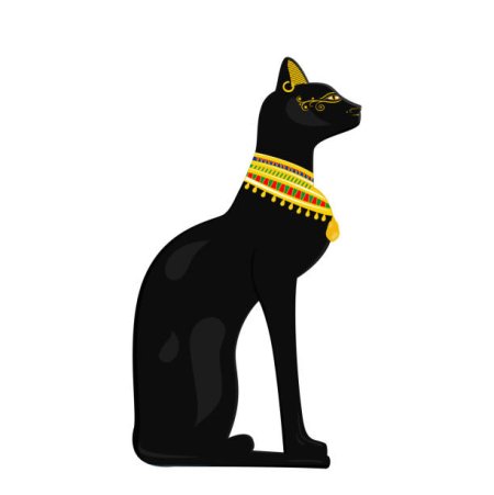 Силуэт кошки Египет