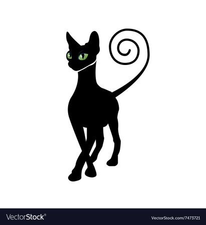 Сфинкс кошка силуэт