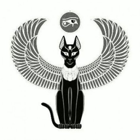 Силуэт египетской кошки