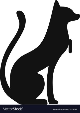 Силуэт египетской кошки