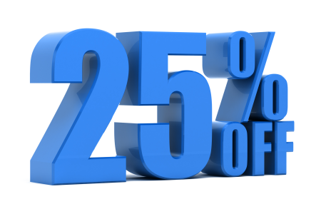 Скидка 25%