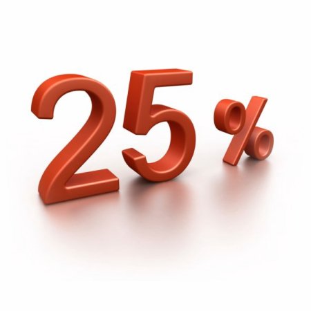 Акция 25 процентов