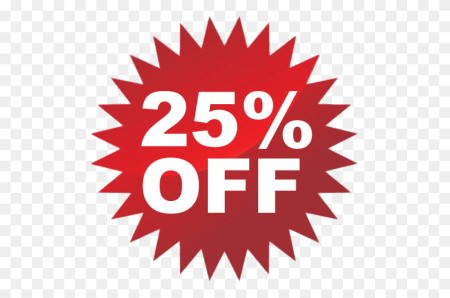 Значок скидка 25%
