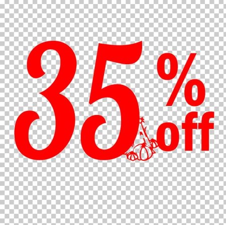 Значок скидки 35 %