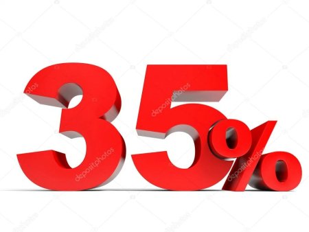 Значок скидки 35 %