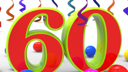 Цифра 60 на юбилей
