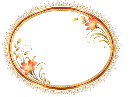 Красивая овальная рамка