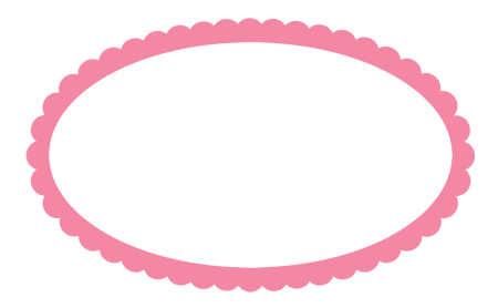 Красивая овальная рамка