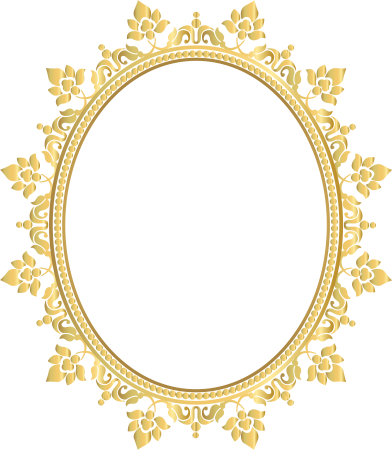 Винтажная овальная рамка