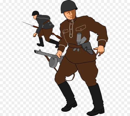 Советский солдат вектор