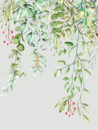 Ветка акварель