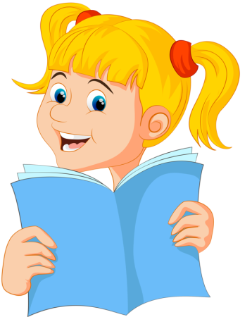 Мультяшные дети с книгами