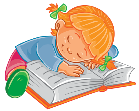Ребенок спит с книжкой