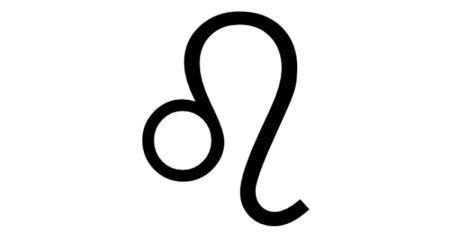 Наклейка знак зодиака Лев