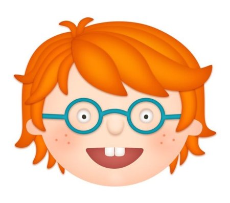 Веселые детские мордашки для оформления