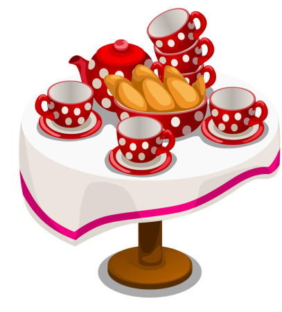 Праздничный стол вектор