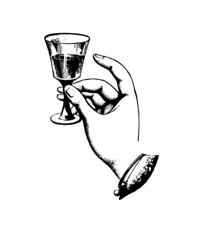 Рюмка в руке