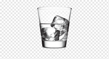 Рюмка водки на прозрачном фоне