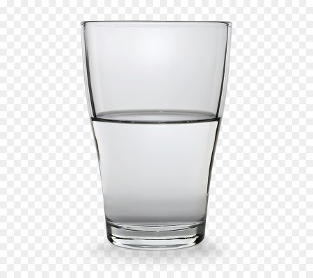 Прозрачный стакан