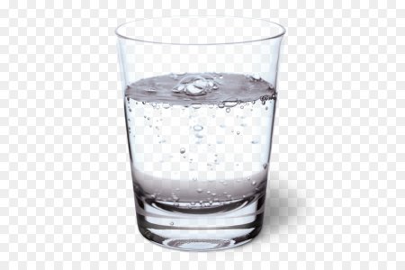 Стакан воды без фона