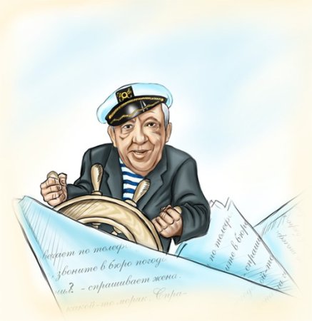 Юрий Никулин шарж