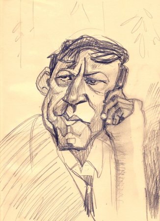 Юрий Никулин рисунок