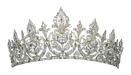 Серебряная диадема-корона