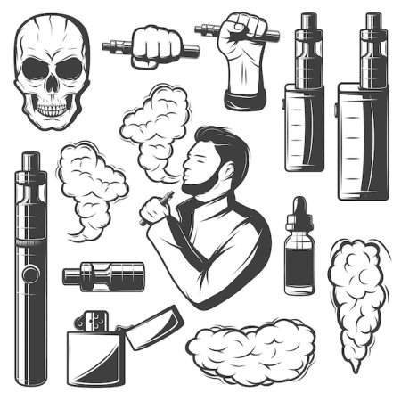 Vape трафарет