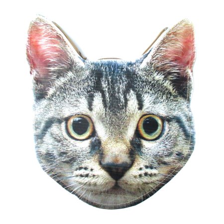Мордочка кошки на белом фоне