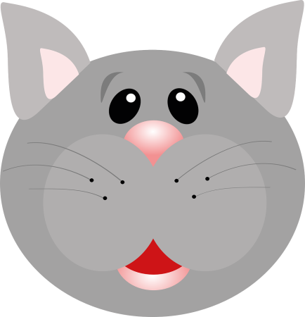 Мордочка котика для детей