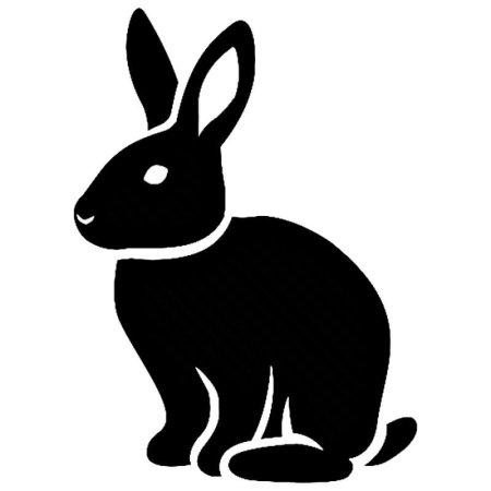 Силуэт зайца
