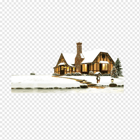 Зимняя Хижина без фона