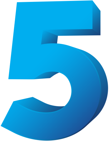 Цифра 5 красивая