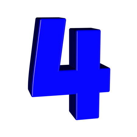 Красивая цифра 4