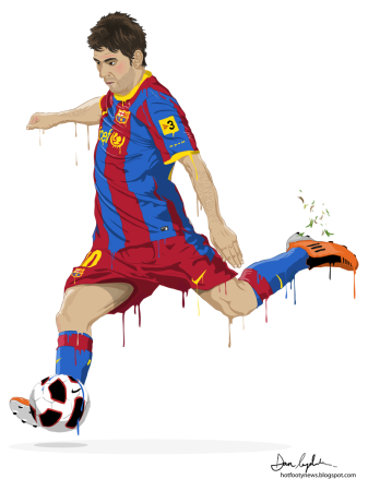Messi футболист рисунок
