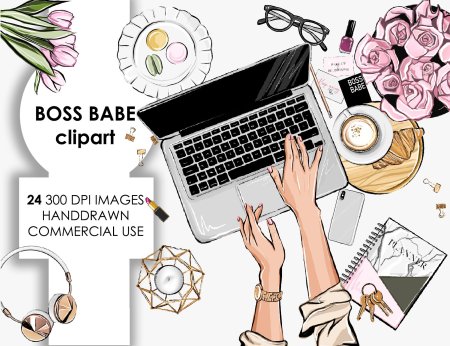 Girlboss клипарт