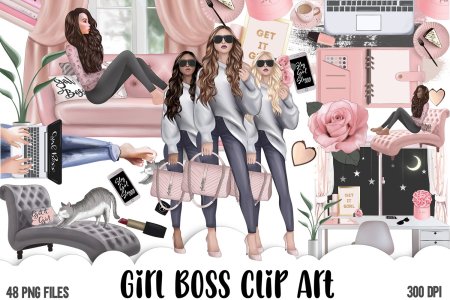 Girl Boss картинки на прозрачном фоне